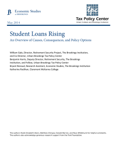 Student Loans Rising An Overview of Causes, Consequences, and Policy Options