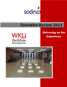 Executive Review 2013 Delivering on the Experience