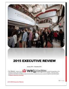 2015 EXECUTIVE REVIEW J Our Mission: