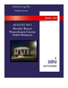 Delivering on the Experience  AUGUST 2015