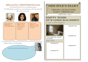 Disciple’s Diary Healing Testimonials
