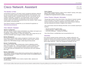 Cisco Network Assistant  The Solution  Is Here
