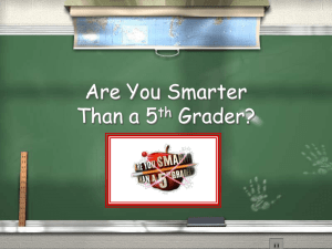 Are You Smarter Than a 5 Grader? th