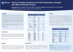 History of Cardiac Arrhythmia and CAD Prolong Stay in Hospital Results: Abstract