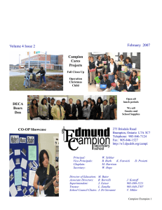 February  2007 Volume 4 Issue 2 Campion Cares
