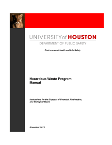 Hazardous Waste Program Manual