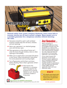 Generator Safety