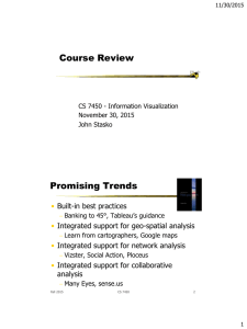 Course Review Promising Trends • Built-in best practices