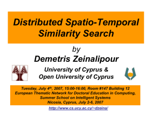 Distributed Spatio-Temporal Similarity Search Zeinalipou by