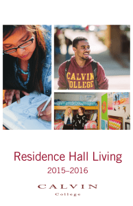 Residence Hall Living 2015–2016 1