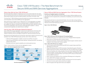 Cisco 7200 VXR Routers—The New Benchmark for