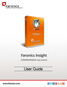 | 1  Faronics Insight User Guide