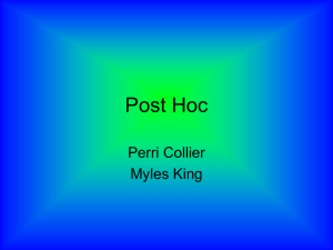 Post Hoc Perri Collier Myles King