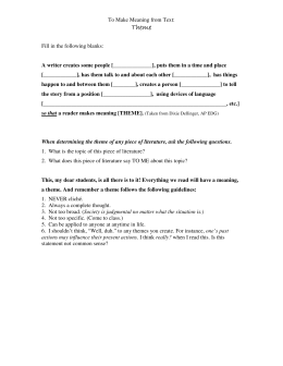 De-Escalation Worksheet