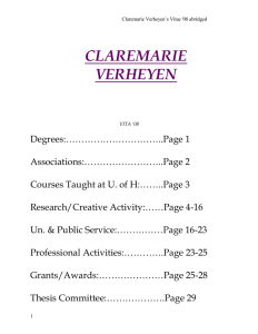 CLAREMARIE VERHEYEN