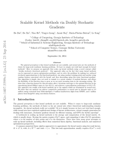 Scalable Kernel Methods via Doubly Stochastic Gradients