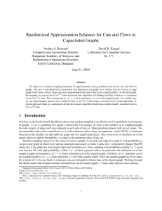 Randomized Approximation Schemes for Cuts and Flows in Capacitated Graphs