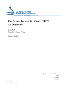 The Earned Income Tax Credit (EITC): An Overview Gene Falk