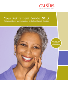 Your Retirement Guide 2013 Apply online using faster processing