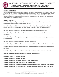 HARTNELL COMMUNITY COLLEGE DISTRICT  ACADEMIC AFFAIRS COUNCIL HANDBOOK