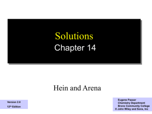 Solutions Chapter 14 Hein and Arena 1