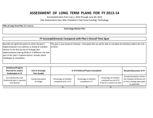 ASSESSMENT  OF  LONG  TERM  PLANS ...