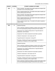 ADJ COURSE LEVEL OUTCOMES 1