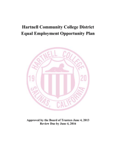 Hartnell Community College District Equal Employment Opportunity Plan