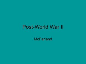 Post-World War II McFarland