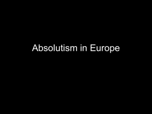 Absolutism in Europe