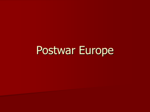 Postwar Europe