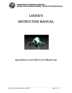 LOGER’s  INSTRUCTION MANUAL Lo