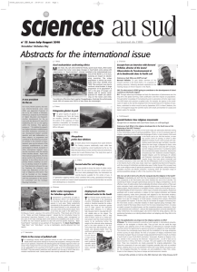 A Abstracts for the international issue M