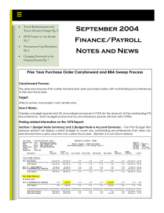 September 2004 Finance/Payroll