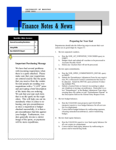 Finance Notes &amp; News Preparing for Year End