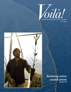 Restoring native coastal plants [page 30] T