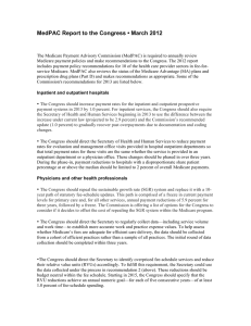 MedPAC Report to the Congress • March 2012