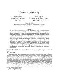 Trade and Uncertainty