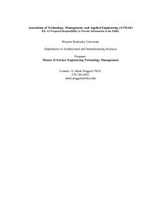 Association of Technology, Management, and Applied Engineering (ATMAE)  Western Kentucky University