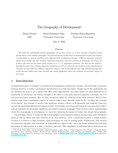 The Geography of Development