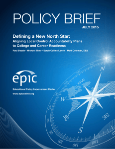 POLICY BRIEF Defining a New North Star: JULY 2015