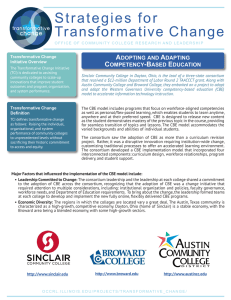 Strategies for Transformative Change  A