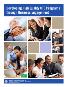 Developing High Quality CTE Programs through Business Engagement