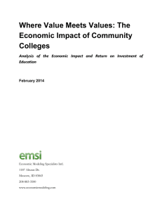 Where Value Meets Values: The Economic Impact of Community Colleges