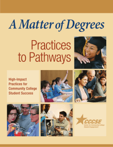 A Matter Degrees Practices to Pathways
