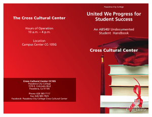 United We Progress for Student Success Cross Cultural Center The Cross Cultural Center