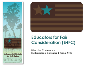 Educators for Fair Consideration (E4FC)  Educator Conference: