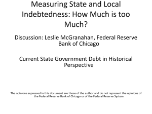 Measuring State and Local Indebtedness: How Much is too Much?