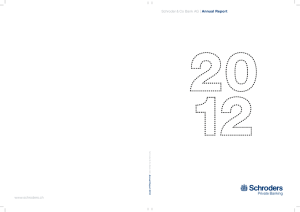 Schroder &amp; Co Bank AG | www.schroders.ch  Annual Report