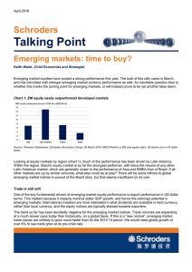 Talking Point Schroders Emerging markets: time to buy?